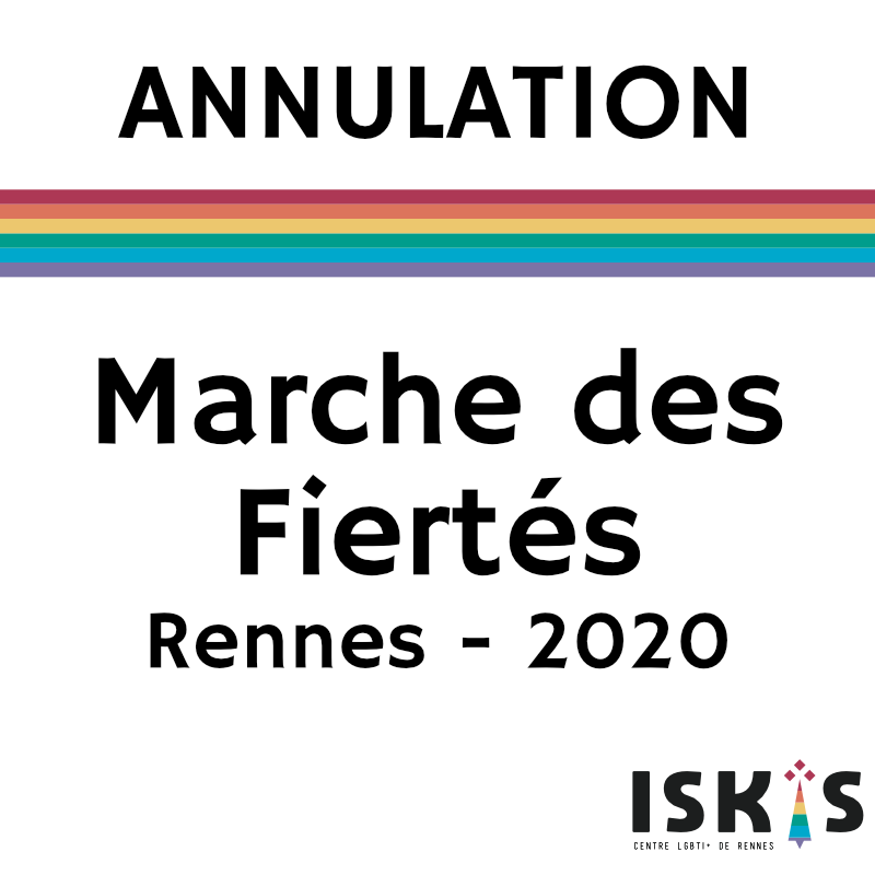 Annulation Marche des Fiertés Rennes 2020