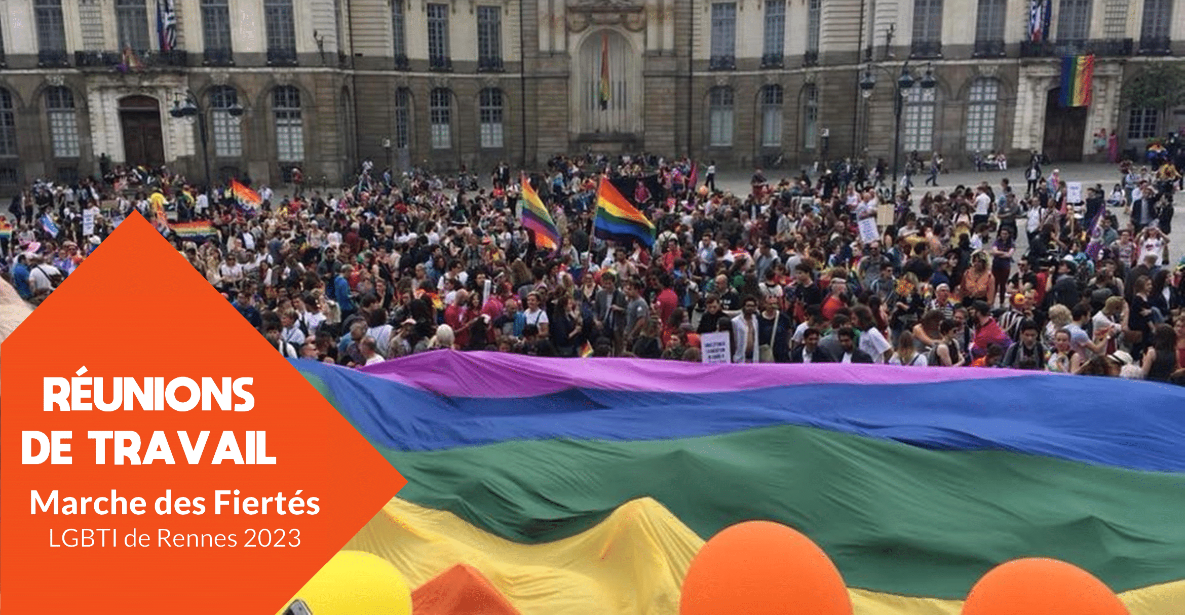 Réunion de travail : Marche des Fiertés LGBTI+ Rennes 2023