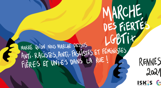 Visuel de la Marche des Fiertés LGBTI+ 2021 de Rennes