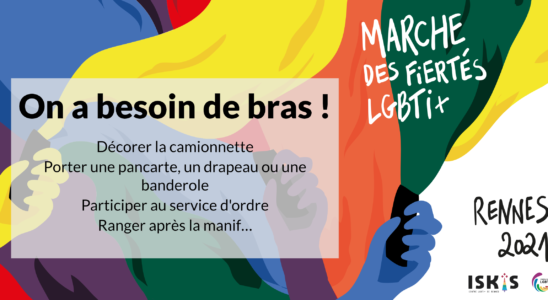 Visuel bénévolat Marche des Fiertés LGBTI+ 2021