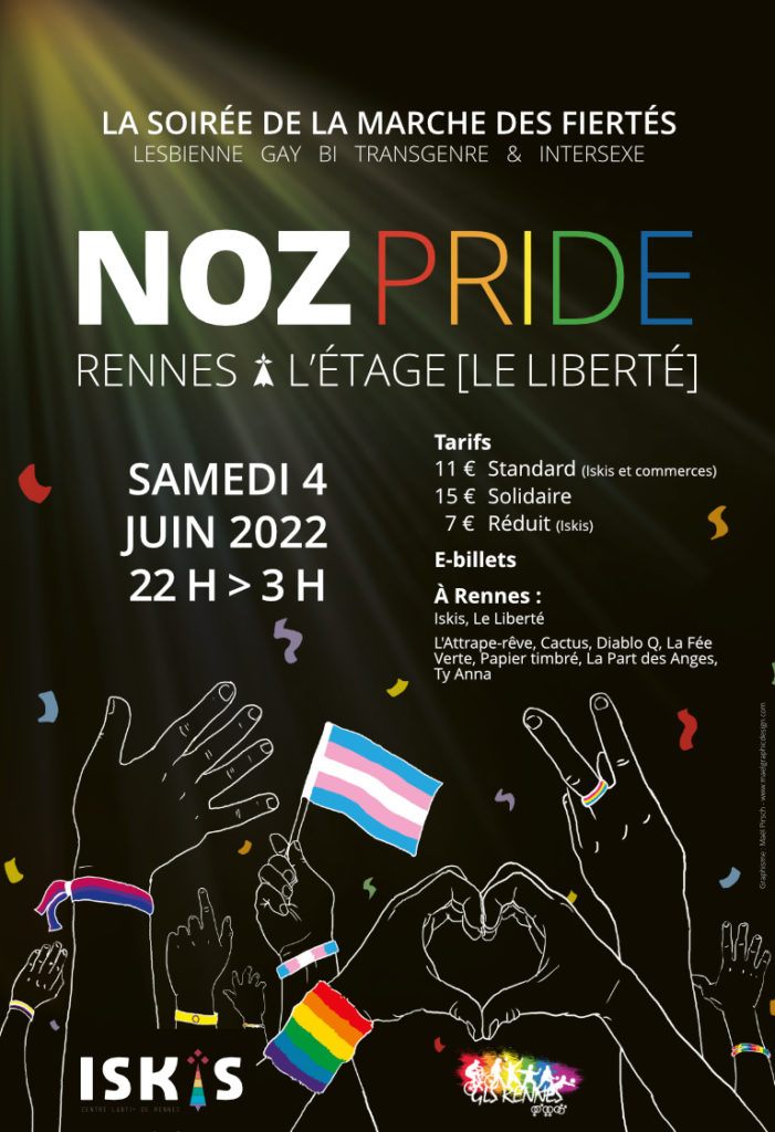 Affiche de la Noz Pride 2022